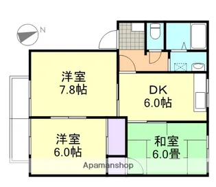大島アパート【2階】の間取り