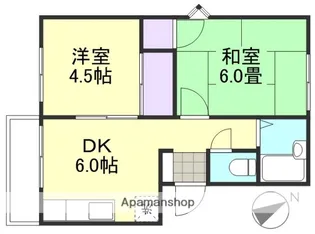 ファミール貝原 A【2階】の間取り