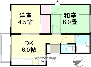ファミール貝原 A【2階】の間取り