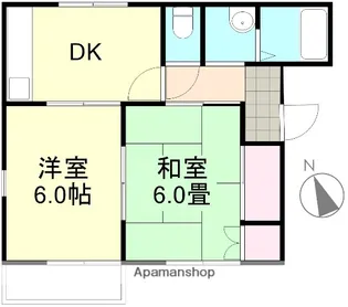 リバティ安原【2階】の間取り