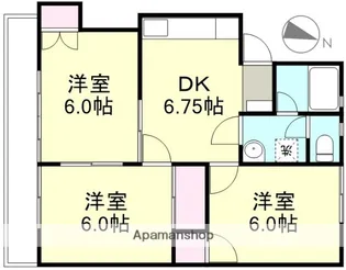 サンパレスフジタ【1階】の間取り