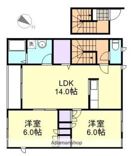 児島テラスA【2階】の間取り
