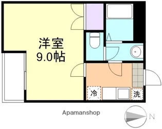 ロイヤルパレス西田【3階】の間取り