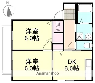 アンダルシア A【2階】の間取り