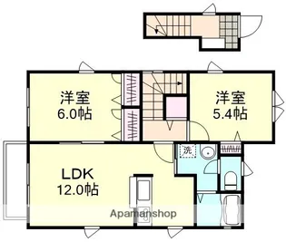 ユニガレージ【2階】の間取り