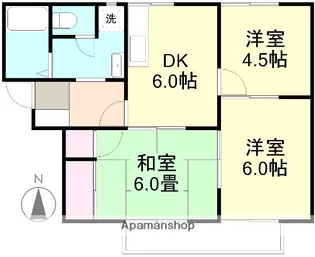 グリーンフィールド【2階】の間取り
