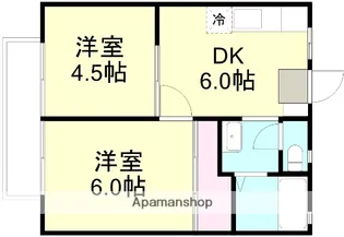 サンライフ鴨方【2階】の間取り