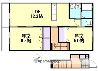 メープル【2階】の間取り