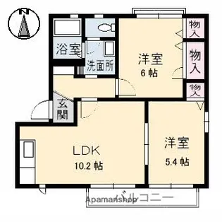 グランドールⅡ C棟【2階】の間取り