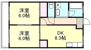 大建アーバンハイツ【4階】の間取り