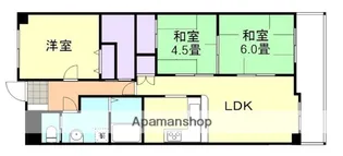 ブランシャトー【4階】の間取り