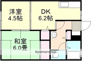 岡山県倉敷市船穂町船穂【アパート】の間取り