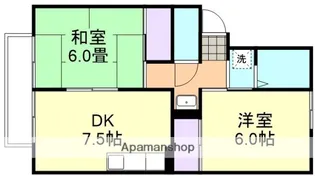 シャインハイツ大梵 B【1階】の間取り
