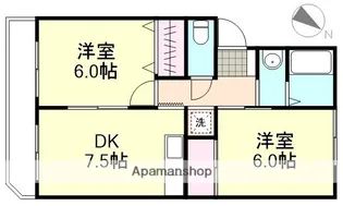ハイコートジェム【2階】の間取り