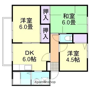 プロムナード A棟【1階】の間取り