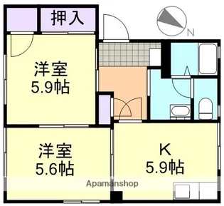 サンフォルテA棟【1階】の間取り