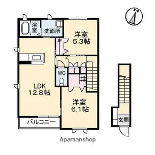 リアン C棟【2階】の間取り