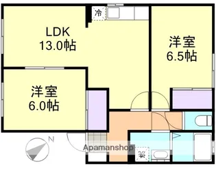 パルクプレッソ B棟【1階】の間取り