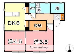 プラザ中央【1階】の間取り
