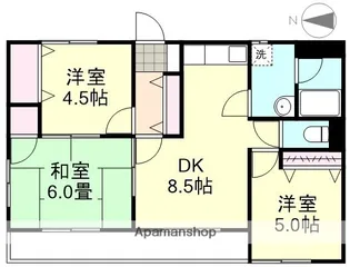 デューク白楽町 I【1階】の間取り