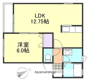 フルール上成B棟【2階】の間取り