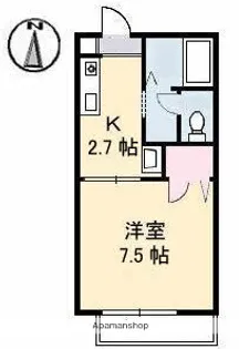 ノースヴェレッジA棟【2階】の間取り
