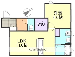 ヴィラーチェ福井【1階】の間取り