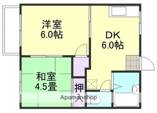 コーポ明和 B棟【2階】の間取り