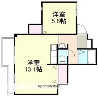 ガーディニア倉敷【4階】の間取り