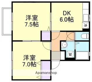グリーンレーベルA【1階】の間取り