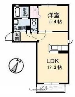プランタン【2階】の間取り