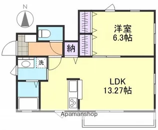 ソレイユ A【1階】の間取り