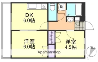 APレジデンス阿賀崎【2階】の間取り