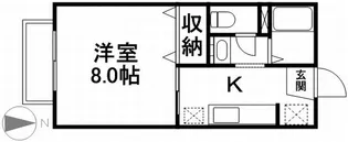 メゾンエトワール【2階】の間取り
