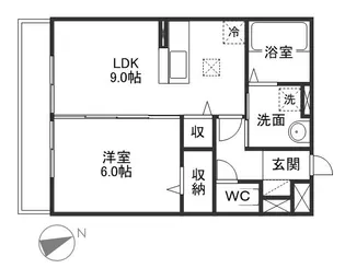 セジュール西川原【3階】の間取り