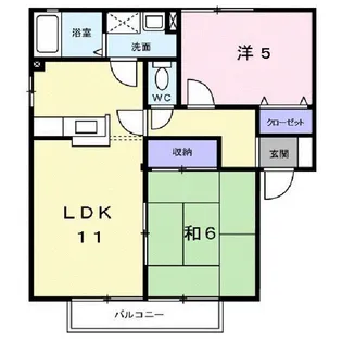 シーサイド西ノ浜C棟【1階】の間取り