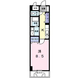 TーSAISON倉敷【3階】の間取り