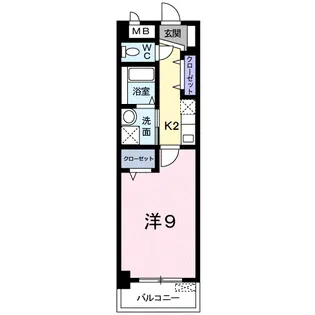 プラシード倉敷【3階】の間取り