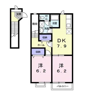 メゾンセレッソA【2階】の間取り