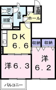 アプローズA【1階】の間取り