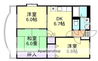 ラ・メゾン ジョワイユーズ【2階】の間取り