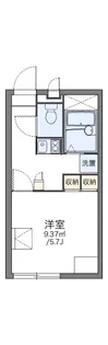 レオパレスB F プログレ【1階】の間取り