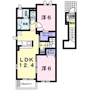 モデルノ ブローテ C【2階】の間取り