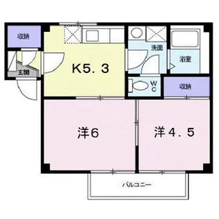ソレーユ久安【1階】の間取り