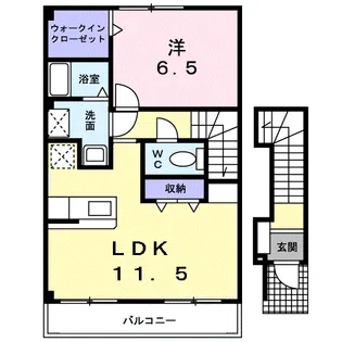ニルヴァーナ ウーノ【2階】の間取り