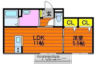 コンフォート【1階】の間取り