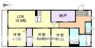 ボヌール鴨方【2階】の間取り