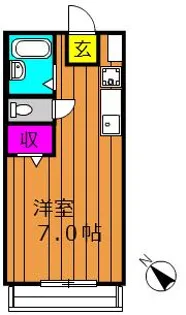 グランデカーサ【206号室号室】の間取り
