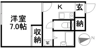 レオネクストBAKUROCHO【1階】の間取り