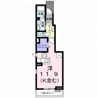 メゾンオーブⅡ【105号室】の間取り